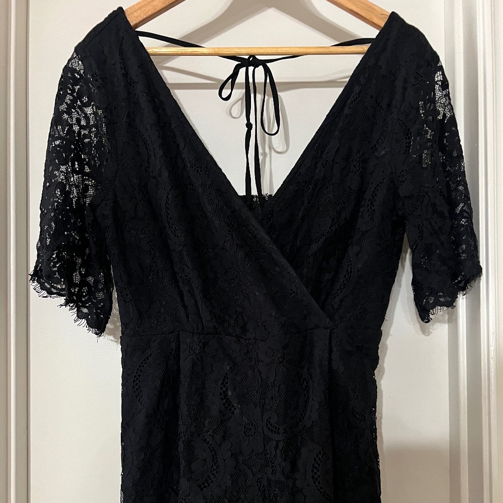 Black Lace Romper